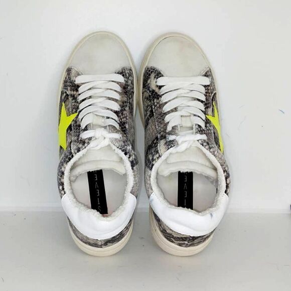 Steven by Steve Madden Womens Pre-owned Snake Skin Low Cut Sneakers - sz. 6M - Picture 3 of 6